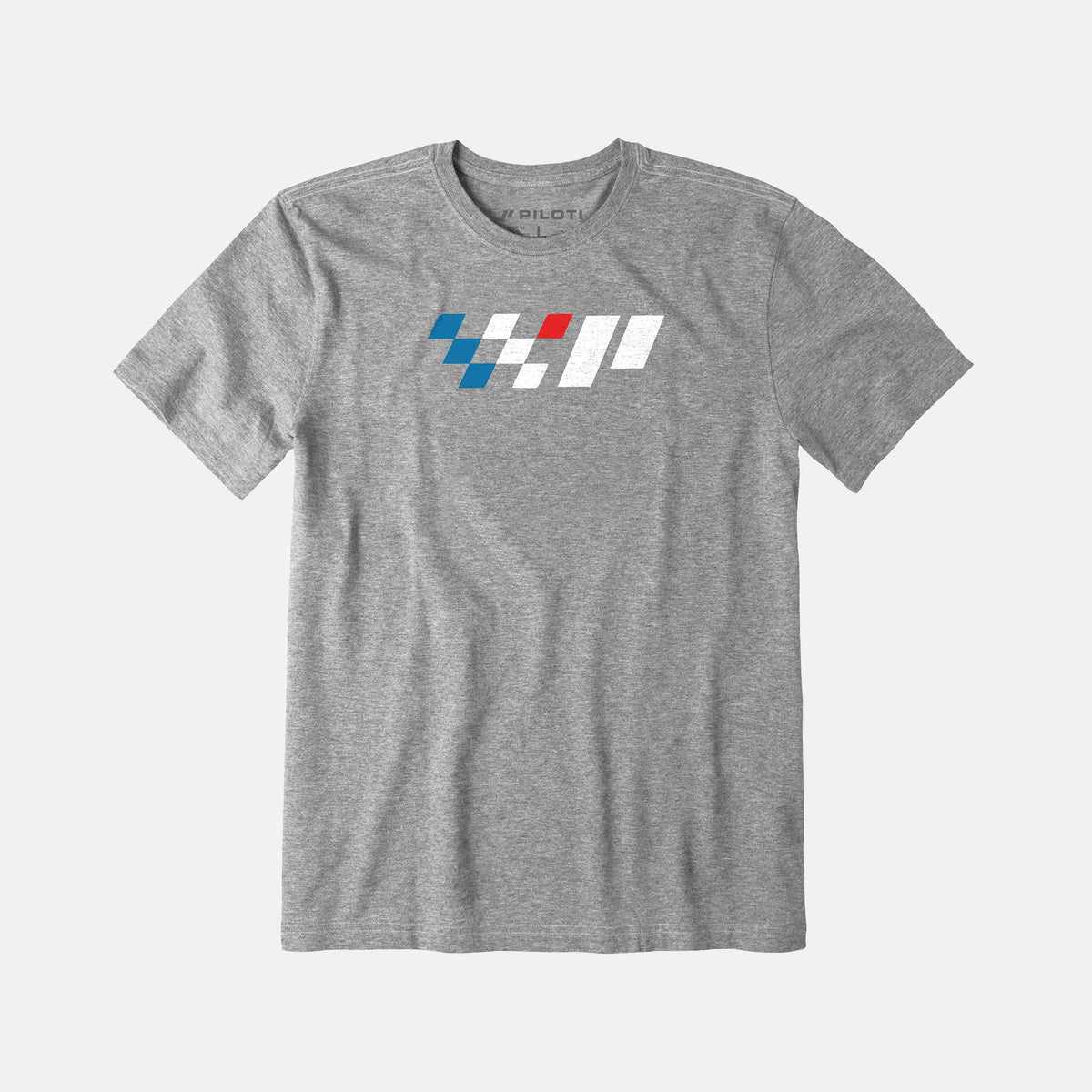 Checkered T-Shirt - Heather Grey