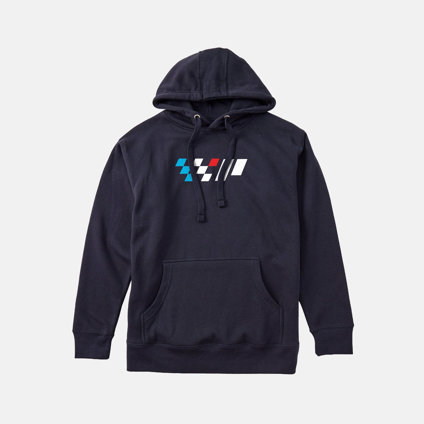 Checkered Hoodie - Navy