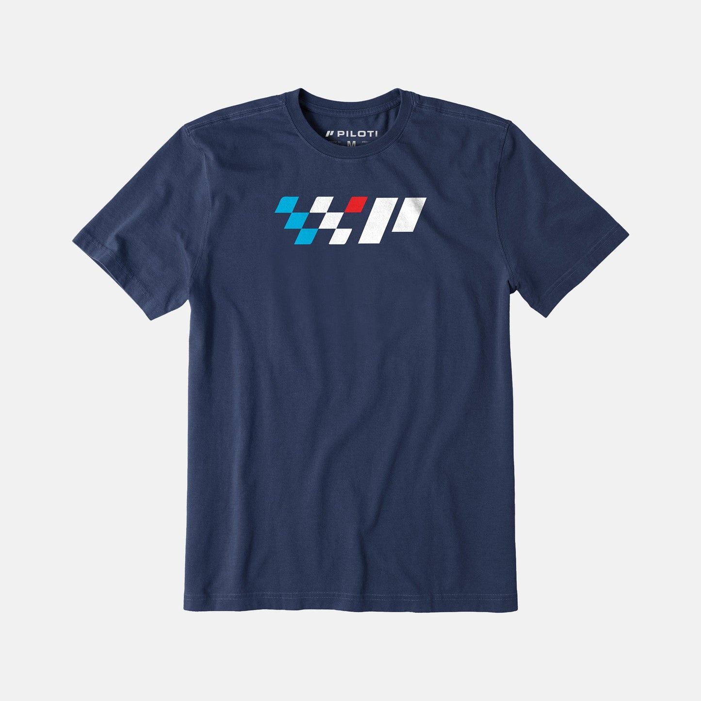 Checkered T-Shirt - Navy
