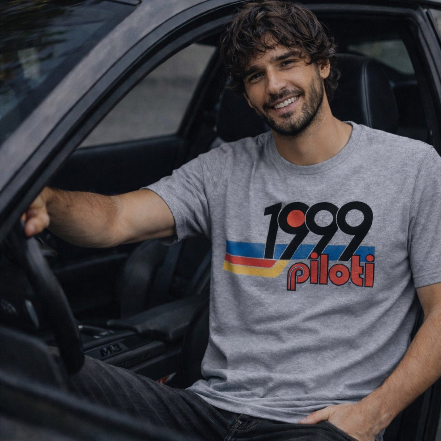 Retro 1999 T-Shirt - Heather Grey