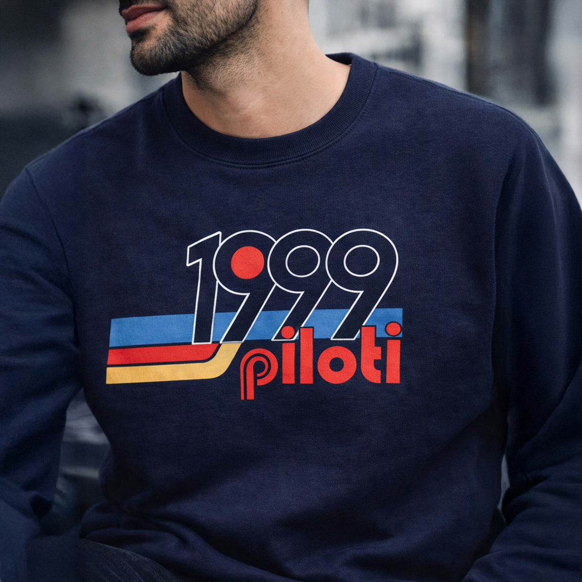 Retro 1999 Crewneck - Navy