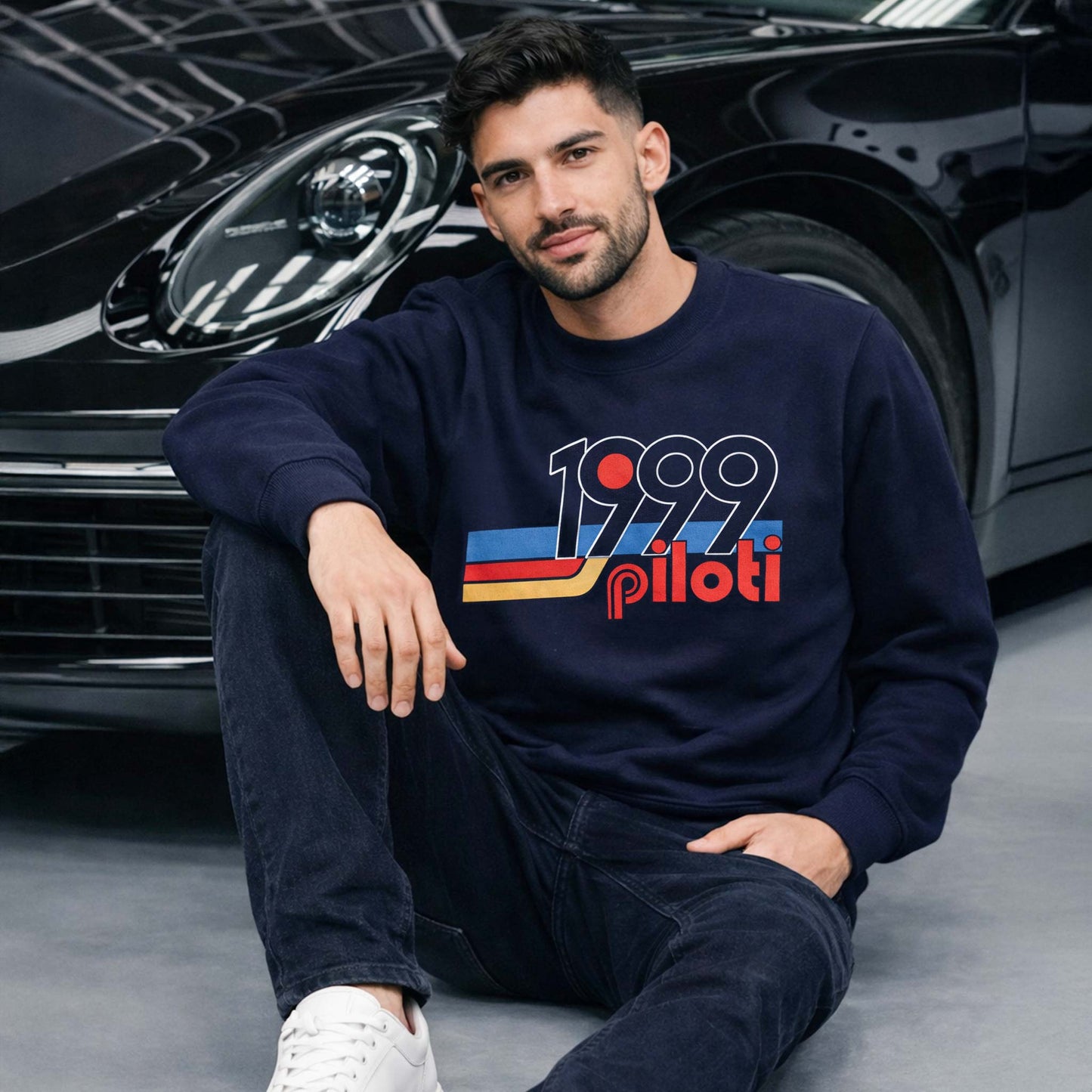 Retro 1999 Crewneck - Navy