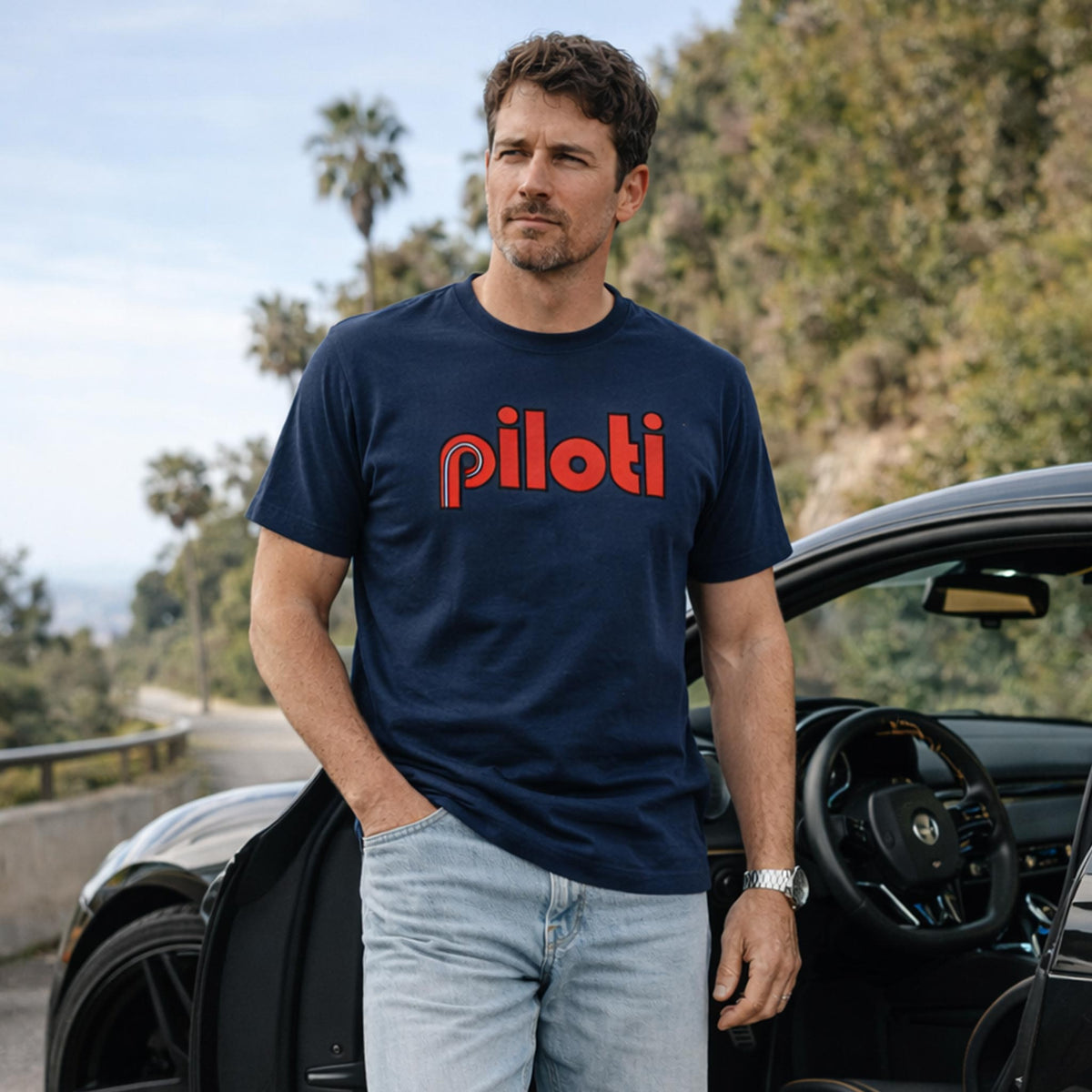 Retro Classic T-Shirt - Navy