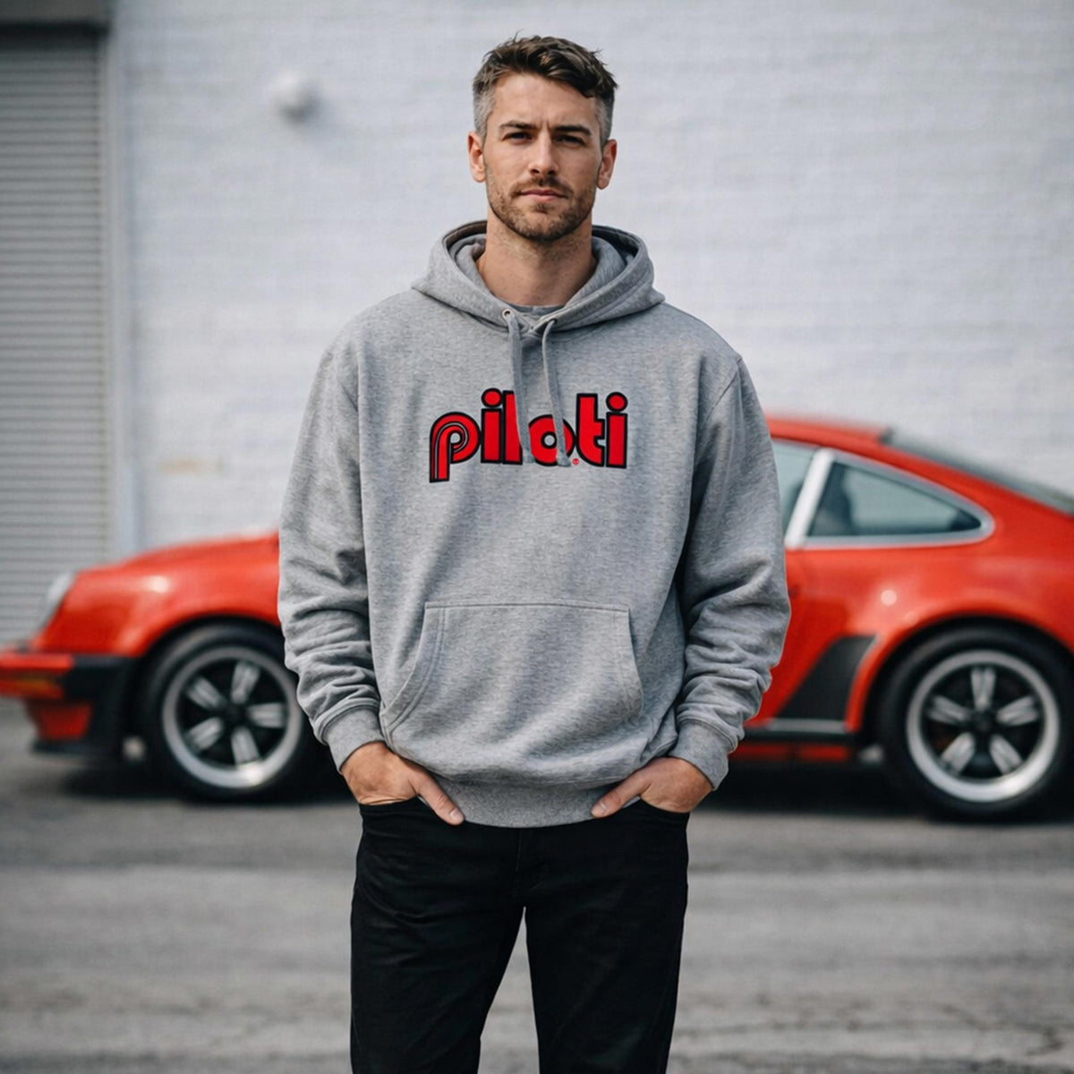 Retro Classic Hoodie - Carbon Grey
