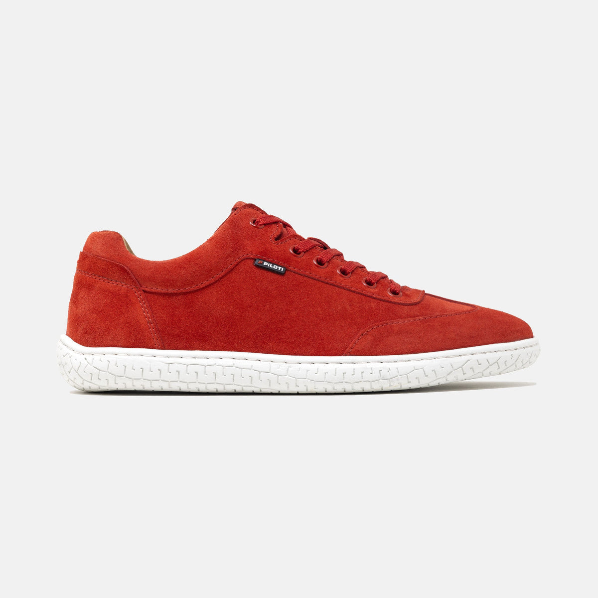 Men's Shift Red Driving Shoes, lateral view