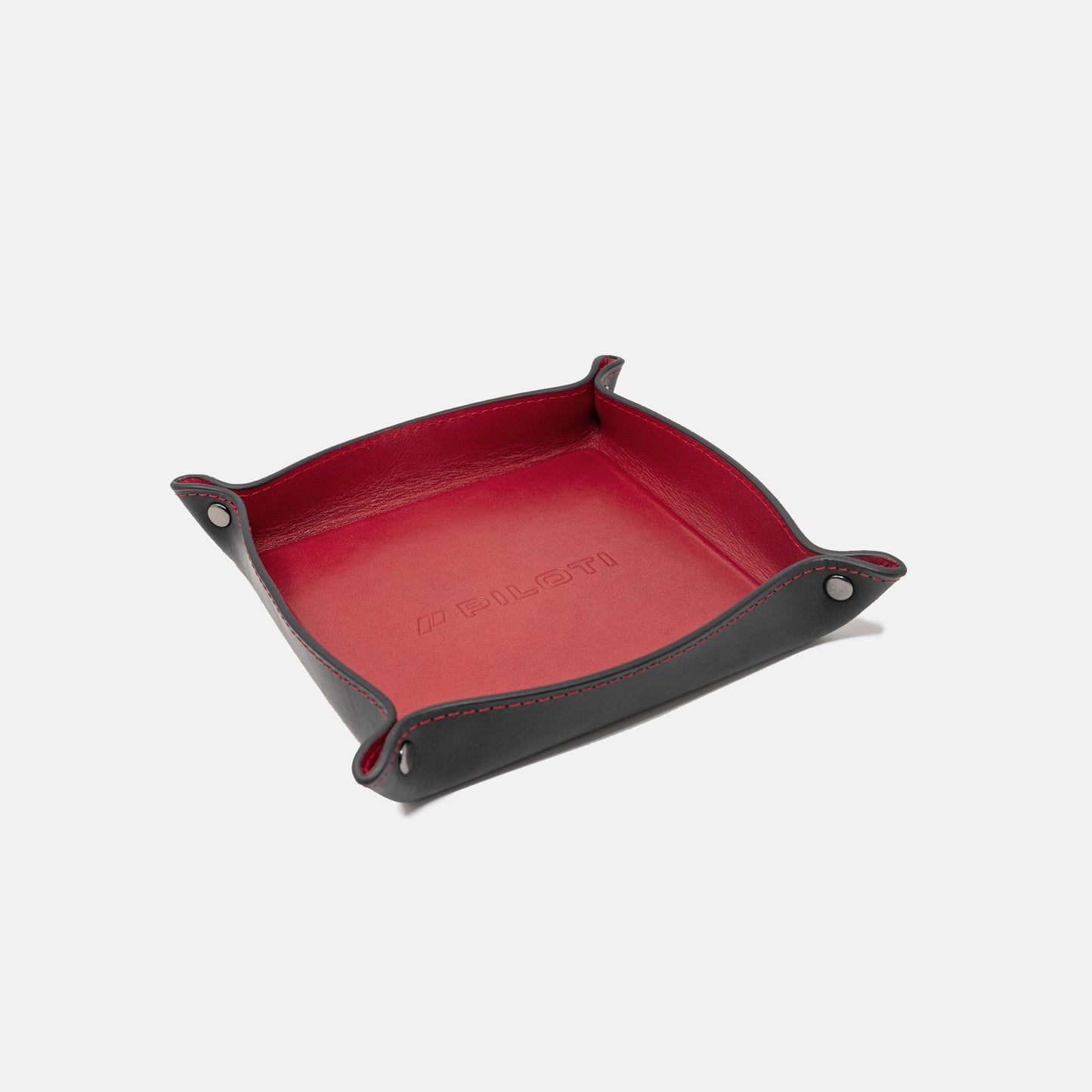 Valet Tray - Black/Red