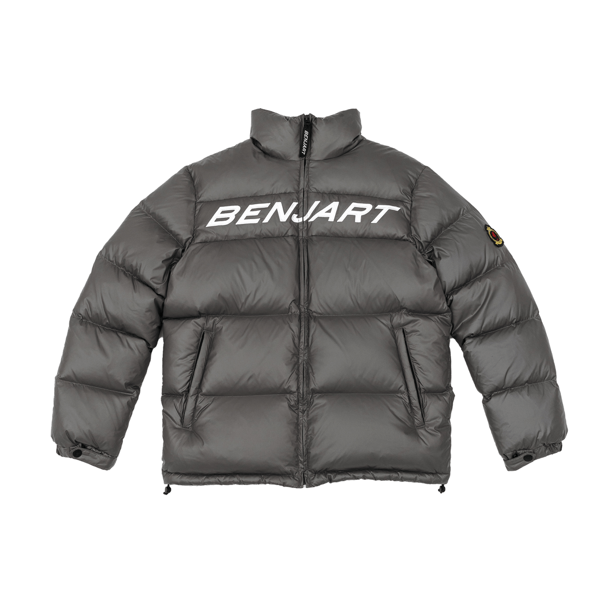 Benjart Racer Puffer 'Grey' — XXS — Front View