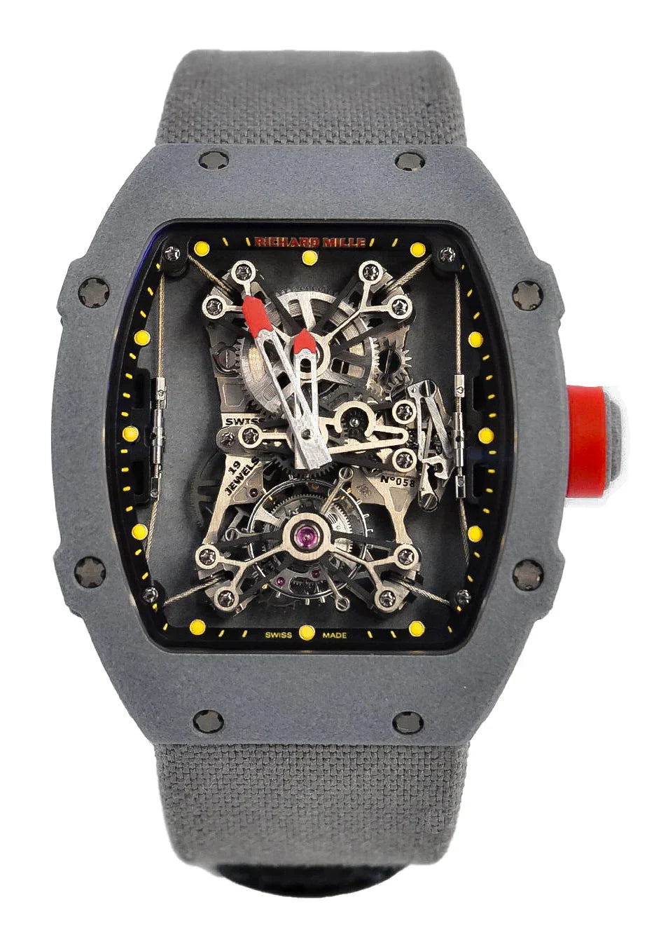 Richard Mille Rm 27-01 Tourbillon Rafael Nadal Men's Watch - Carbon Nanotubes Case, Velcro Strap