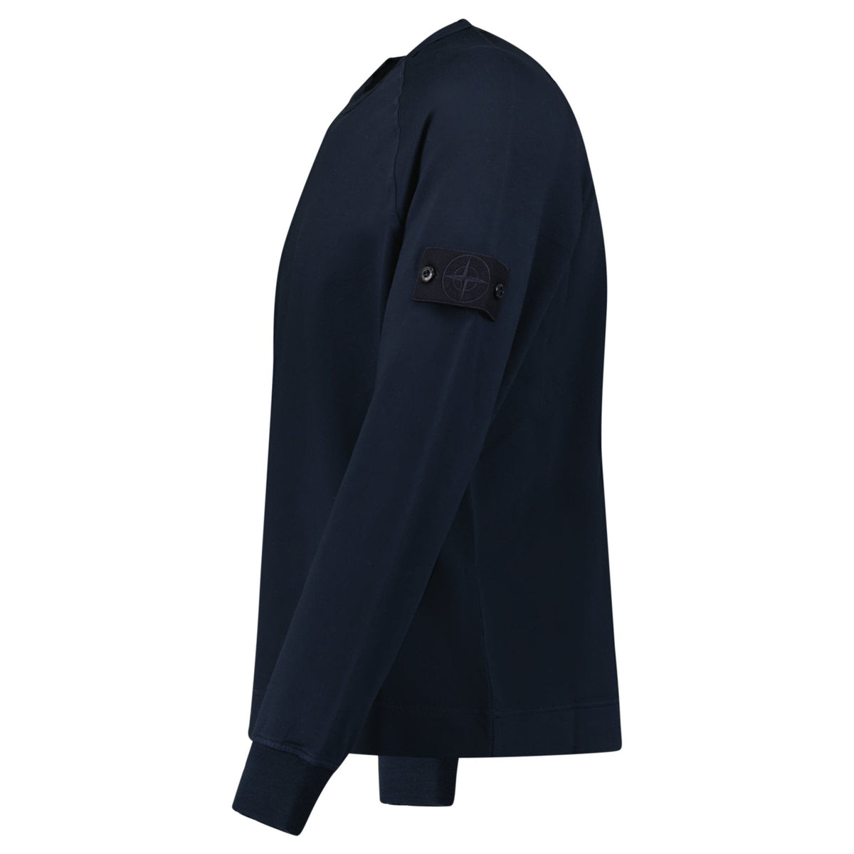 Stone Island Ghost Badge Crewneck Sweatshirt Navy — S — Back View