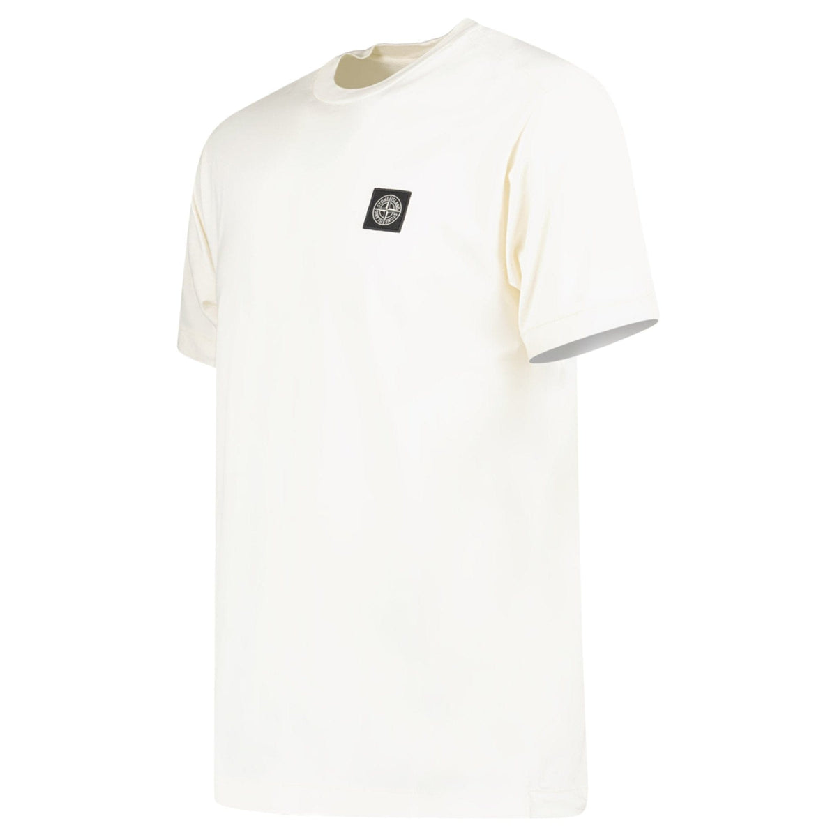 Stone Island Slim-Fit Short-Sleeve T-Shirt With Compass Patch Ivory — S — Back View