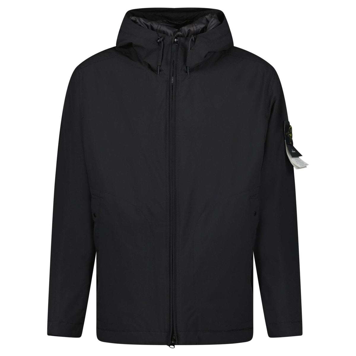 Stone Island Soft Shell-R Primaloft Insulation Technology Jacket in Black — XL — Front View