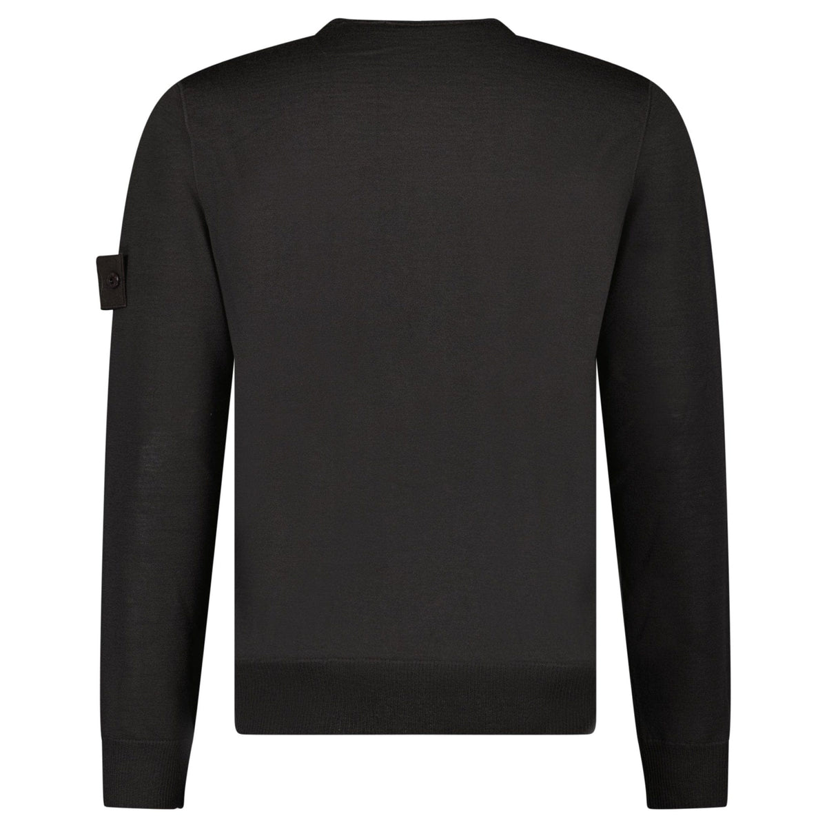 Stone Island Ghost Wool Crew Neck Jumper Dark Brown — S — Back View