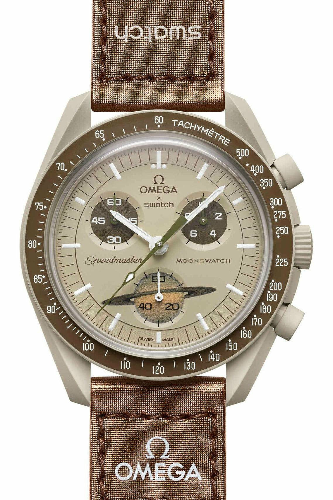 swatch omega x swatch - bioceramic moonswatch collection mission to saturn