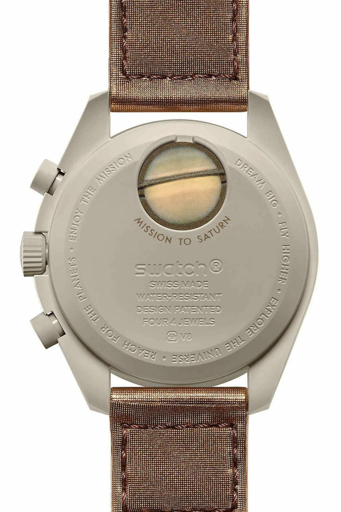 swatch omega x swatch - bioceramic moonswatch collection mission to saturn