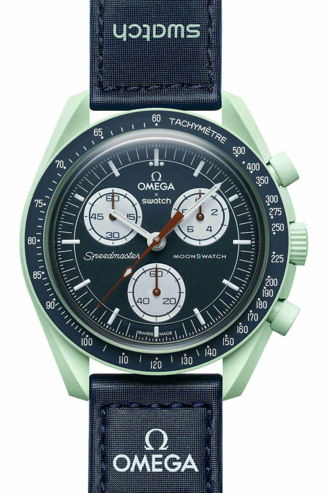 swatch x omega bioceramic moonswatch mission on earth