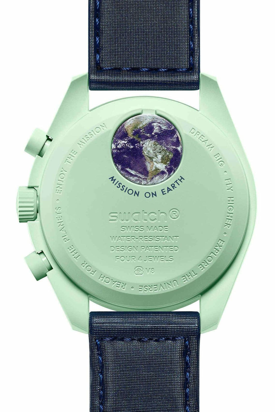swatch x omega bioceramic moonswatch mission on earth