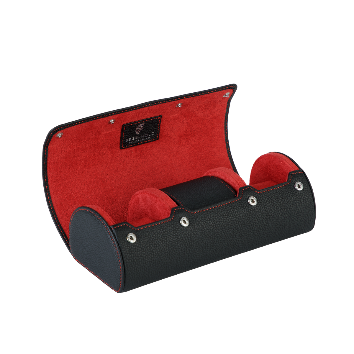 BezelHold Watch Roll - The Capsule – Midnight/ Crimson
