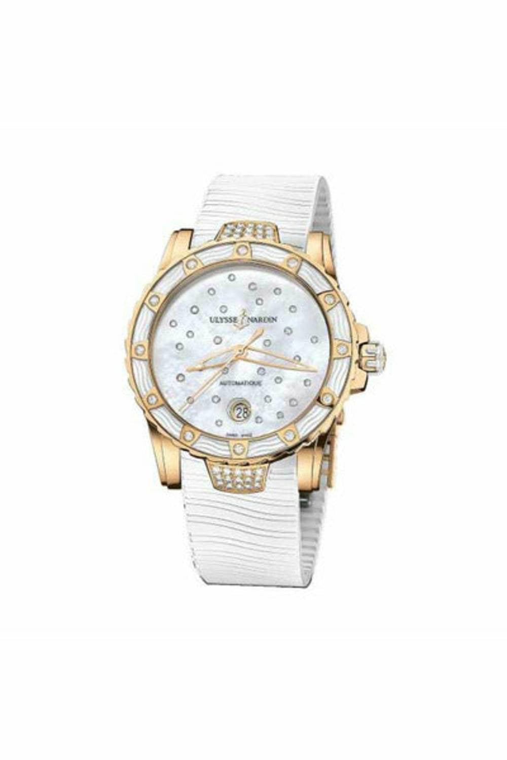 ulysse nardin lady diver starry night 40mm 18kt rose gold ladies watch