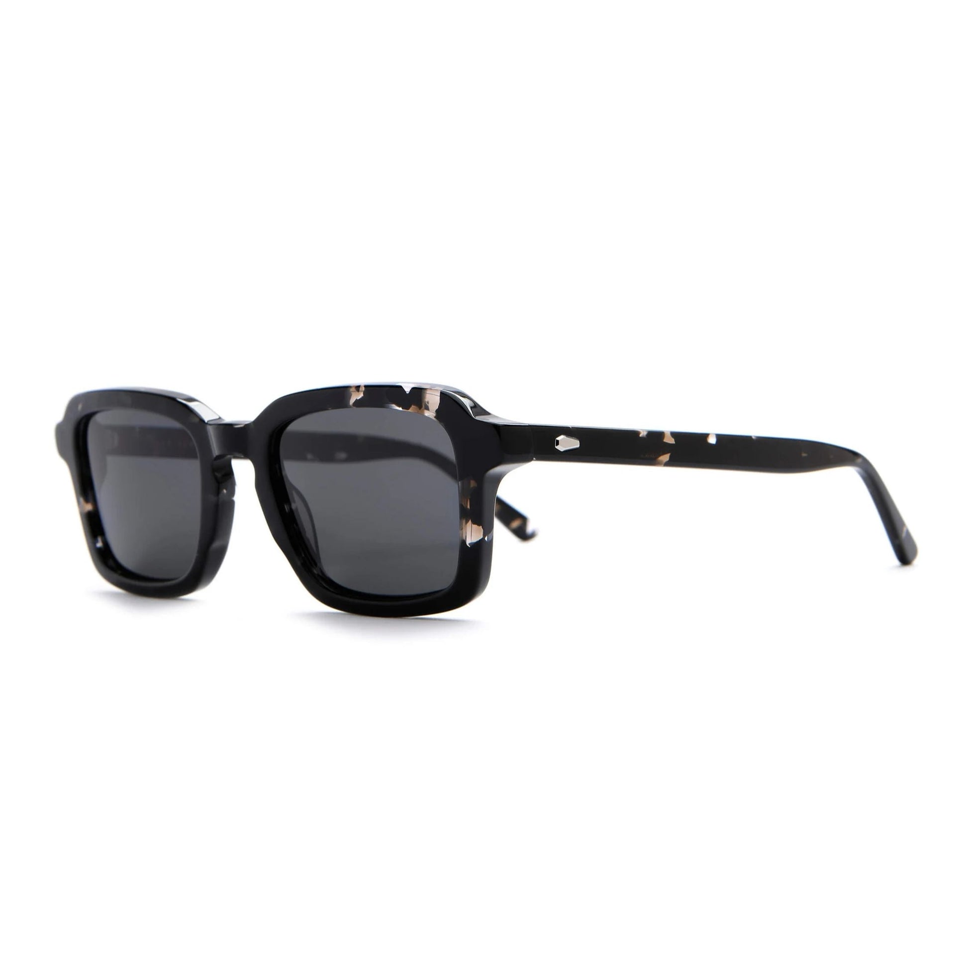 Crap Eyewear Heavy Tropix in Black Tortoise Bio/Polarized Grey — bioacetate aviator, polarized CR-39 lenses, 100% UV protection, adjustable temples, 5 barrel hinges, Rx-ready