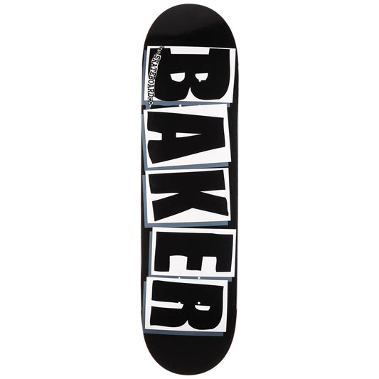 Baker Skateboards Brand Logo Deck 8.0" — mellow concave, classic shape, 100% Hard Rock Canadian Maple