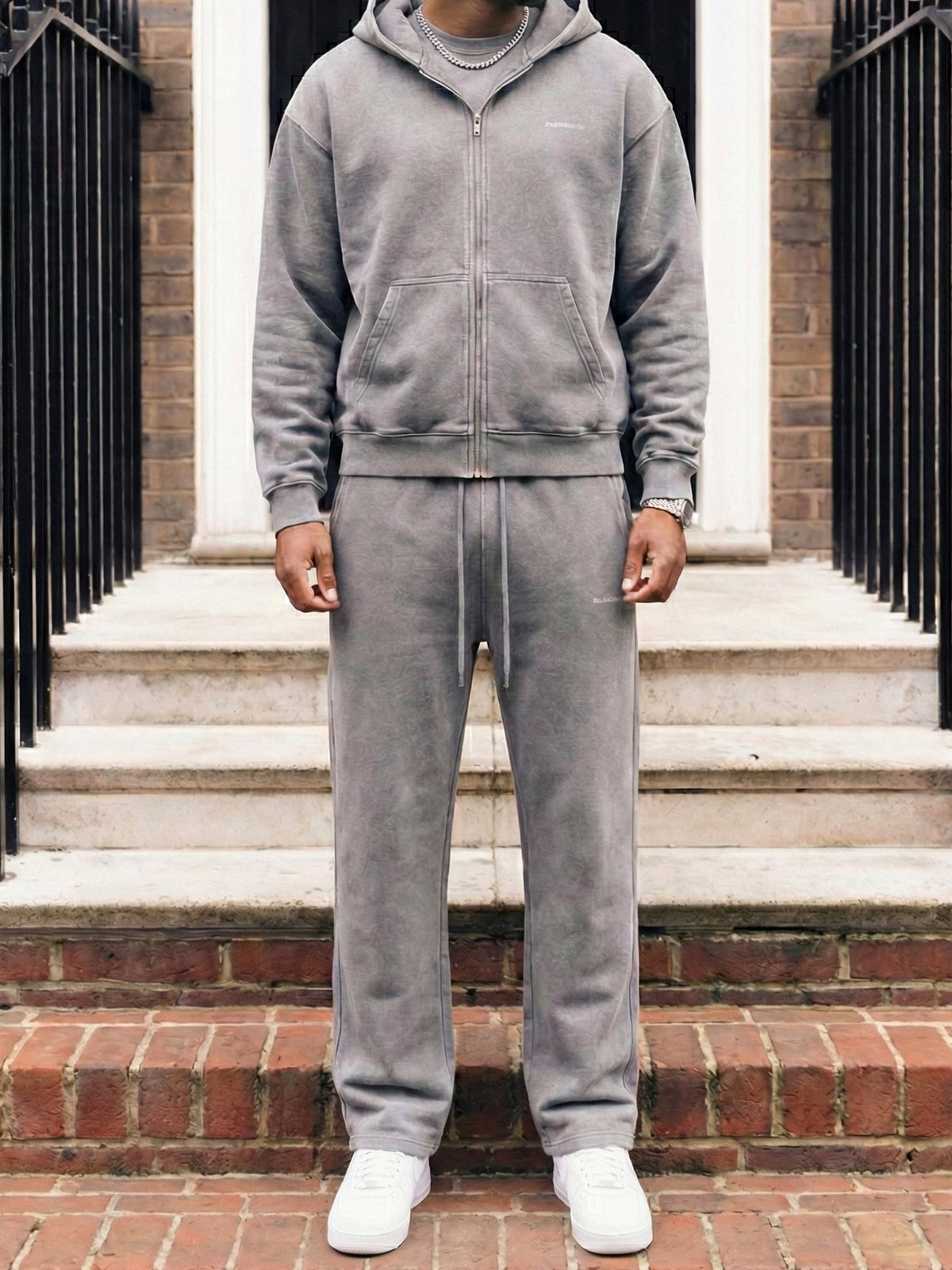 Bénir Club Basics Hoodie - Charcoal — XS — Alternate View 7