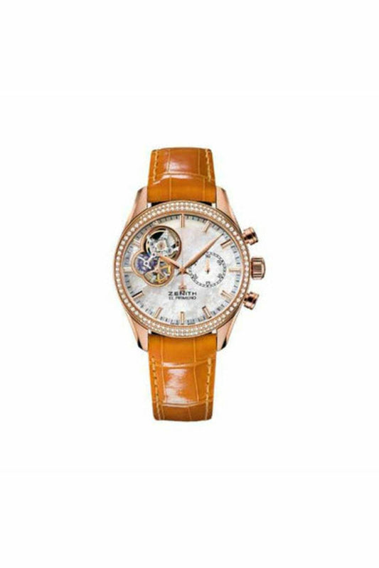 zenith chronomaster el primero lady 38mm 18kt rose gold ladies watch