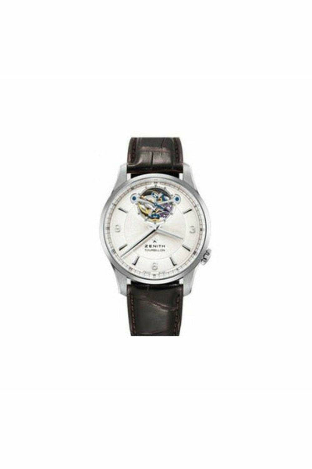zenith elite stainless steel 40mm men's watch