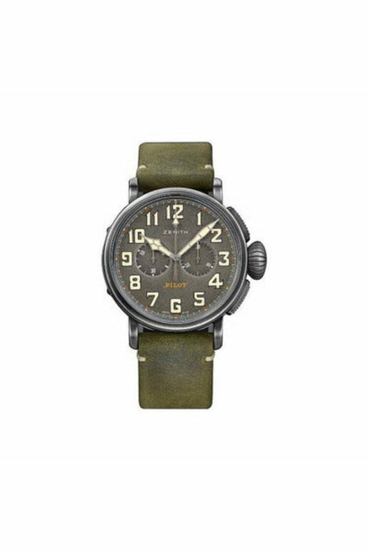 zenith pilot type 20 45mm stainless steel men's watch
