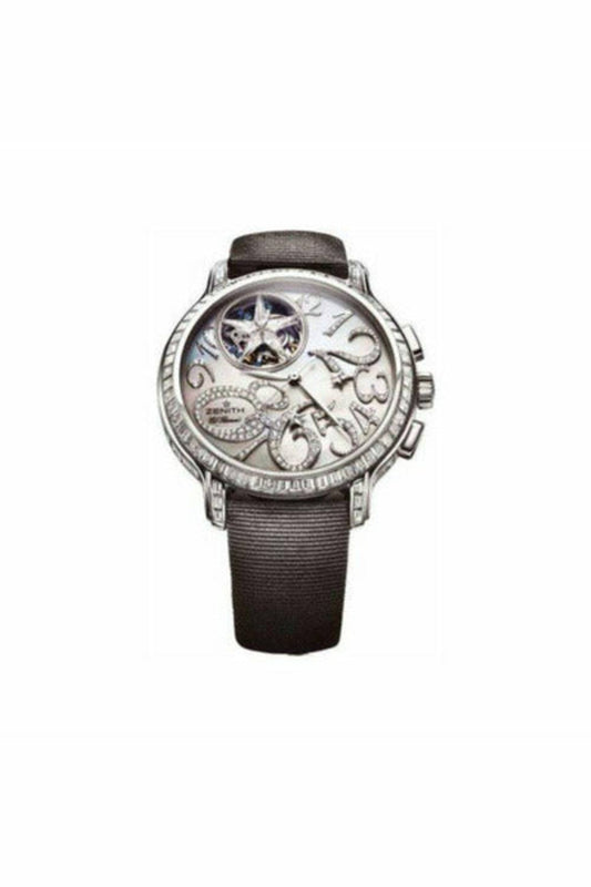 zenith star 18kt white gold 40mm men's watch